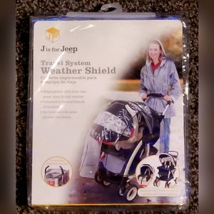 Jeep Travel System Weather Shield for Strollers w/ Storage Bag - NIP